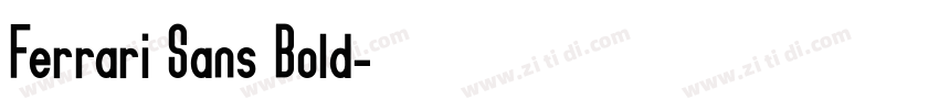 Ferrari Sans Bold字体转换